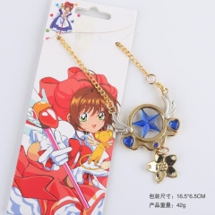 Card Captor Sakura Blue Star Cartoon Necklace Wing Pendant Wholesale Anime Alloy Necklaces