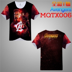 The Avengers Cosplay 3D Print Anime T Shirts Anime Short Sleeves T Shirts