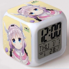Kobayashi-san Chi no Maid Cartoon Colorful Change Anime Clock Designs A