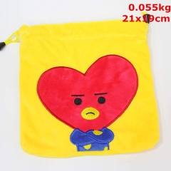 K-POP BTS Bulletproof Boy Scouts Cosplay Korean Star Anime Plush Drawstring Pocket Bag