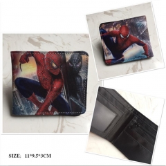The Avengers Spider Man Cosplay Cartoon Frosted Coin Purse Anime Folding Wallet