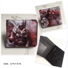 Assassin's Creed Cosplay Cartoon Frosted Coin Purse Anime Folding Wallet