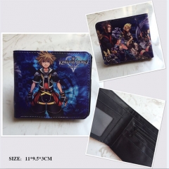 Kingdom Hearts Cosplay Cartoon Frosted Coin Purse Anime Folding Wallet