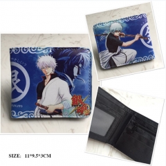 Gintama Cosplay Cartoon Frosted Coin Purse Anime Folding Wallet