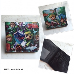 The Legend Of Zelda Cosplay Cartoon Frosted Coin Purse Anime Folding Wallet