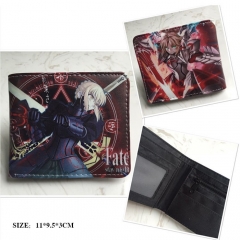 Fate Stay Night Cosplay Cartoon Frosted Coin Purse Anime Folding Wallet