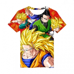 3D Print Dragon Ball z Short Sleeves T shirts Son Goku Fancy T shirt Loose Tshirts