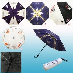 4 Different Style Cartoon Kumamon Cosplay Waterproof Sunscreen Anime Umbrella