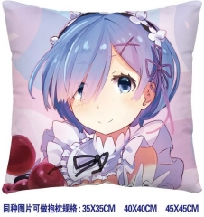 Re: Zero kara Hajimeru Isekai Seikatsu Cosplay Cartoon Print Two Sides Soft Comfortable Anime Pillow