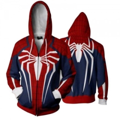 Spider Man Marvel Super Hero 3D Print Hoodie Sweater Coat Cosplay Anime Hooded Zipper Hoodie