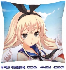 Kantai Collection Cosplay Cartoon Print Two Sides Soft Comfortable Anime Pillow