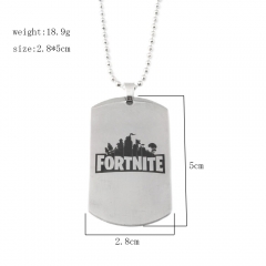 Fortnite Cosplay Game Fashion Pendant Decoration Alloy Anime Necklace