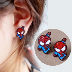 Marvel Movie Hero Character Spider Man Cute Alloy Earring Cartoon Fancy Earring