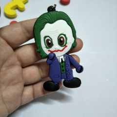 The Avengers Cute Joker Marvel Hero Soft PVC Keychain Double Side Keyrings