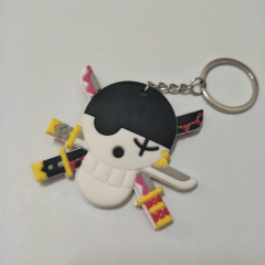 One Piece Cartoon Character Cute Soft PVC Keychain