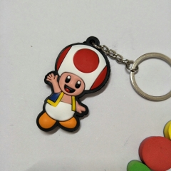 Super Mario Bro Game Character Cute Soft PVC Keychain