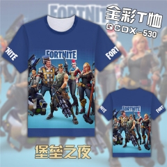 Fortnite Colorful Cosplay 3D Print Anime T Shirts Anime Short Sleeves T Shirts