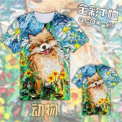 Fashion Cartoon Colorful Cosplay 3D Print Anime T Shirts Anime Short Sleeves T Shirts