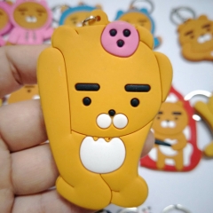Korea Style Kakao Friends Cartoon Cute Soft PVC Keychain Fancy Keyring