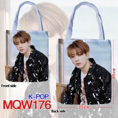 K-POP Korean Star Cosplay Two Sides Bag Good Quality Fashion Anime Shopping Bag
