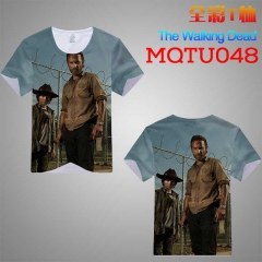 The Walking Dead Cosplay Movie Print Anime T Shirts Anime Short Sleeves T Shirts