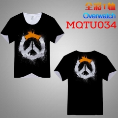 Overwatch Cosplay Game Print Anime T Shirts Anime Short Sleeves T Shirts
