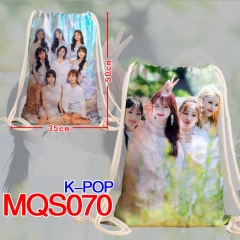 K-POP Korean Star Anime Canvas Bag Fashion Shoulder Drawstring Pocket Bag