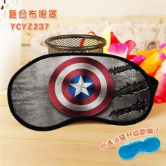 Captain America Super Hero Movie Popular Cosplay Colorful Printing Eye patch Cartoon Composite Cloth Anime With Ice Bag Eyepatch