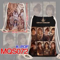 K-POP Korean Star Anime Canvas Bag Fashion Shoulder Drawstring Pocket Bag