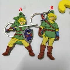 Game The Legend Of Zelda Cartoon Cute Soft PVC Keychain Fancy Keyring