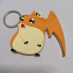 Japanese Digital Monster Patamon Cartoon Cute Soft PVC Keychain Fancy Keyring