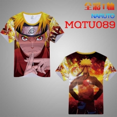 Naruto Cosplay Cartoon Print Anime Short Sleeves T Shirts