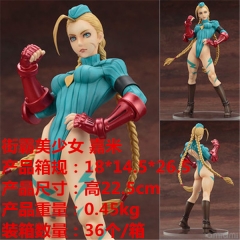Street Fighter Cammy Cartoon Model Toys Statue Anime PVC Figure 22.5cm