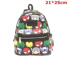 Marvel Comics Avengers Infinity War Cosplay Movie PU Leather Anime Backpack Bag
