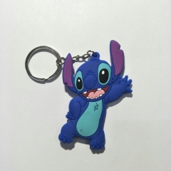 Lilo Stitch Double Sided Anime Soft PVC Keychain Kawaii Pendant