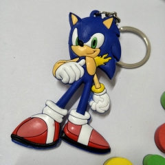 Sonic Double Sided Anime Soft PVC Keychain Kawaii Pendant