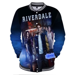 Hot Sale TV Series Riverdale Baseball uniform 3D Print Man Long Sleeves Hoodie