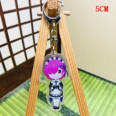 Re:Zero kara Hajimeru Isekai Seikatsu Fashion Two Sides Pendant Good Quality Acrylic Anime Keychain