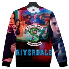 Hot Sale TV Series Riverdale Heavy Thick Hooded 3D Print Man Long Sleeves Hoodie
