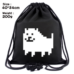 Undertale Game Anime Canvas Bag Fashion Shoulder Drawstring Pocket Bag