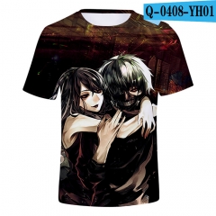 Japanese Cartoon Tokyo Ghoul Summer T shirts 3D Loose T shirt