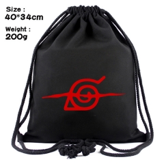Naruto Cartoon Anime Canvas Bag Fashion Shoulder Drawstring Pocket Bag