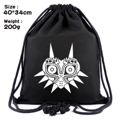 The Legend Of Zelda Anime Canvas Bag Fashion Shoulder Drawstring Pocket Bag