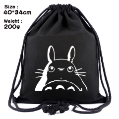 My Neighbor Totoro Anime Canvas Bag Fashion Shoulder Drawstring Pocket Bag