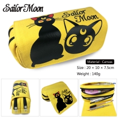 Pretty Soldier Sailor Moon Cosplay Korean Cartoon Canvas For Student Anime Pencil Bag