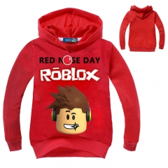 Game Roblox Red Nose Day Child Boy Hoodies Soft Kids Hooded