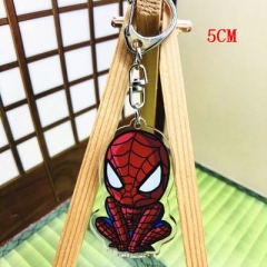 Spider Man Two Sides Pendant Good Quality Acrylic Anime Keychain