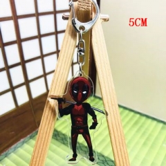 Deadpool Two Sides Pendant Good Quality Acrylic Anime Keychain