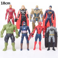 The Avengers Super Hero Cartoon Collection Toys Statue Anime PVC Figures 8pcs/set