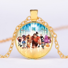 Wreck-It Ralph Funny Alloy Necklace Fancy Long Chain Necklace Cosplay Pendant